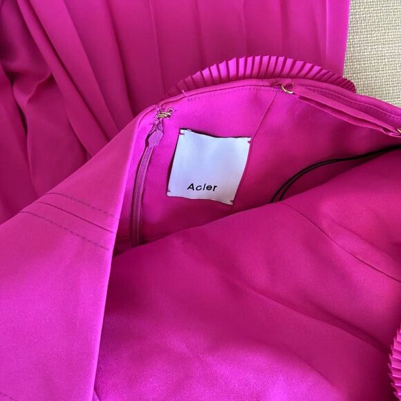 BEST Acler Trusley Maxi Dress AU6/US2 Violet Pink Cocktail Wedding Formal - Picture 6 of 9